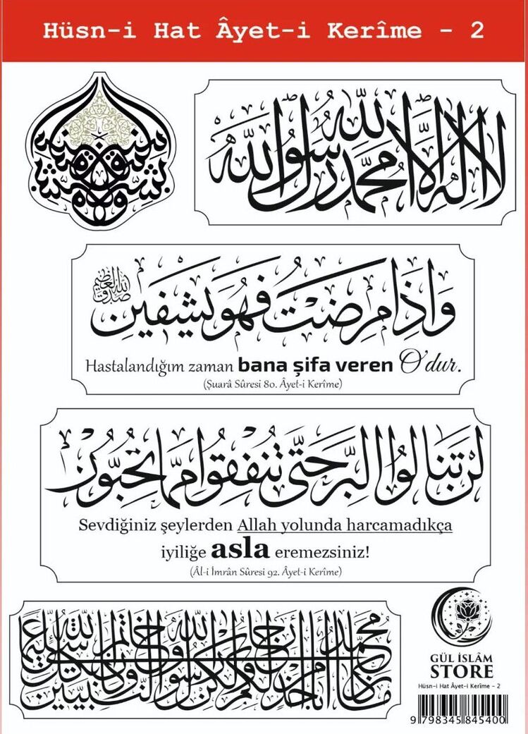 Hüsn-i Hat Ayet-i Kerime - 2