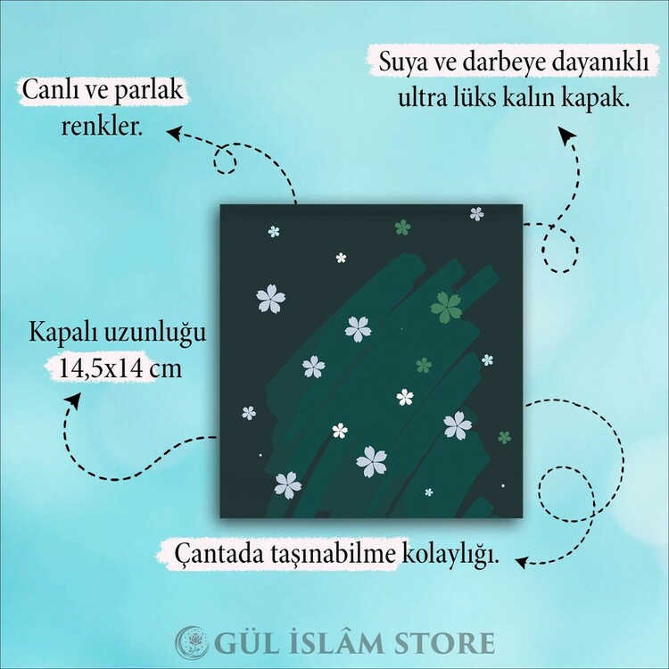 Yeşil Fırça Darbesi Kapaklı Notluk