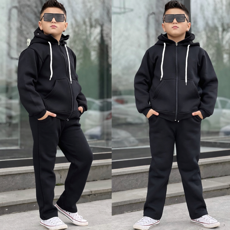 Çocuk eşofman takımı kar maskeli