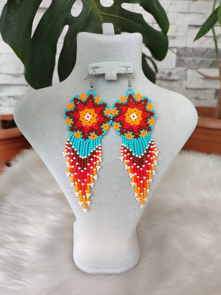MANDALA KUM BONCUK KÜPE