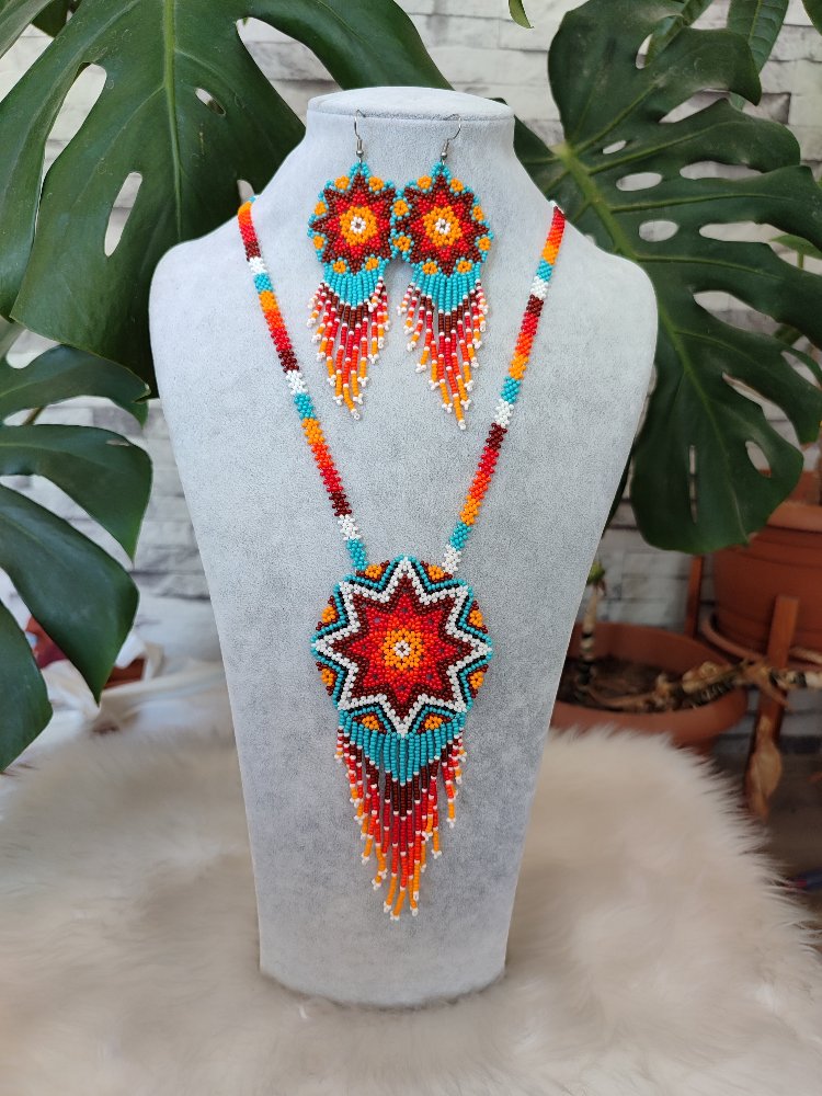 MANDALA KUM BONCUK KOLYE TAKIMI