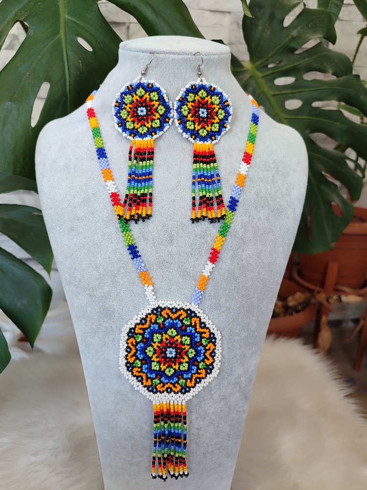 MANDALA KUM BONCUK KOLYE TAKIMI