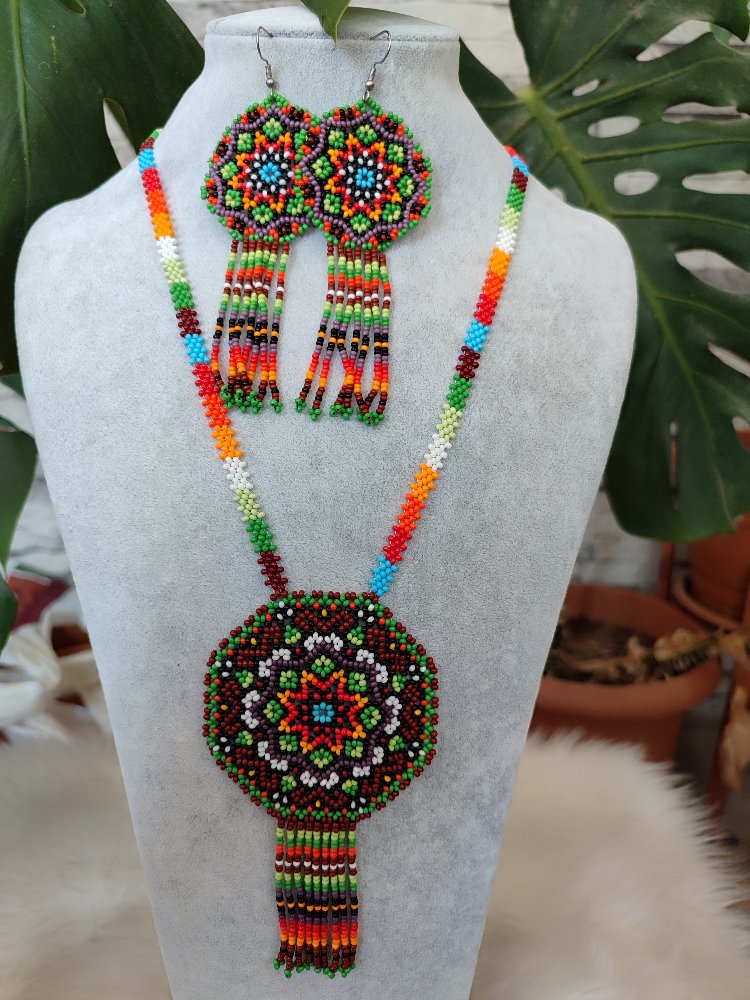 MANDALA KUM BONCUK KOLYE TAKIMI