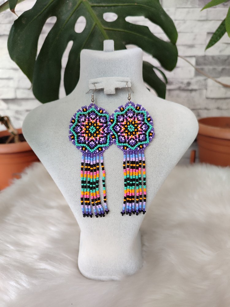 MANDALA KUM BONCUK KÜPE
