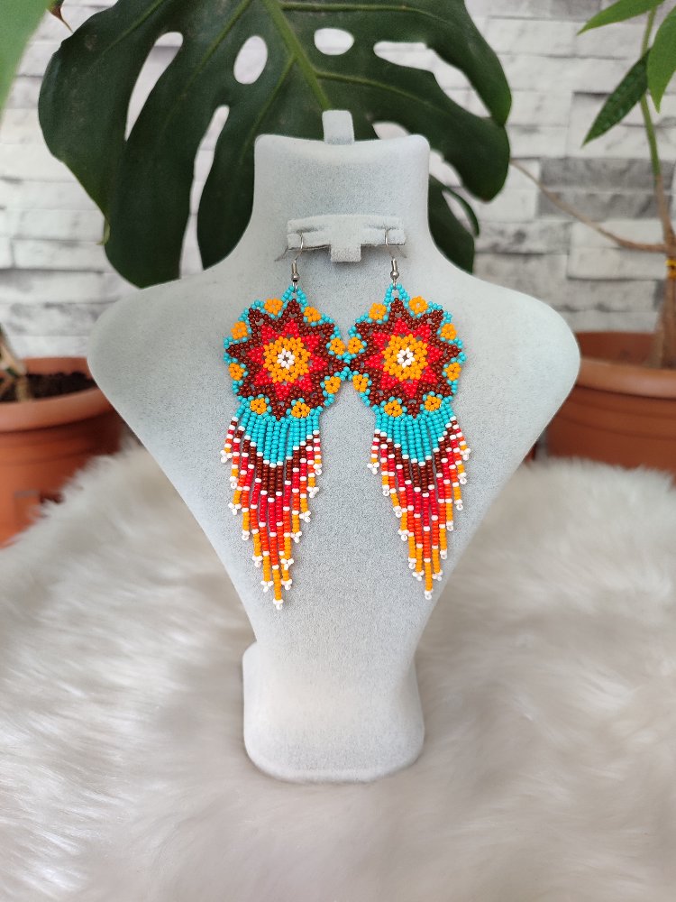 MANDALA KUM BONCUK KÜPE
