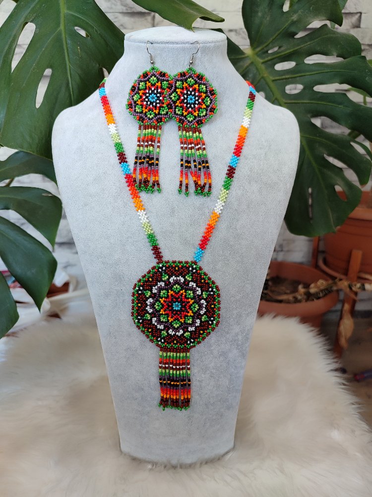 MANDALA KUM BONCUK KOLYE TAKIMI