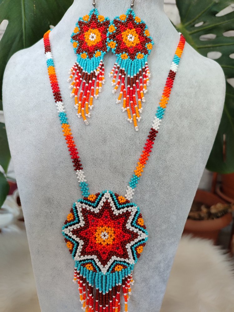 MANDALA KUM BONCUK KOLYE TAKIMI