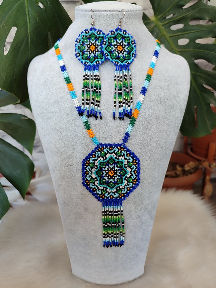 MANDALA KUM BONCUK KOLYE TAKİMİ