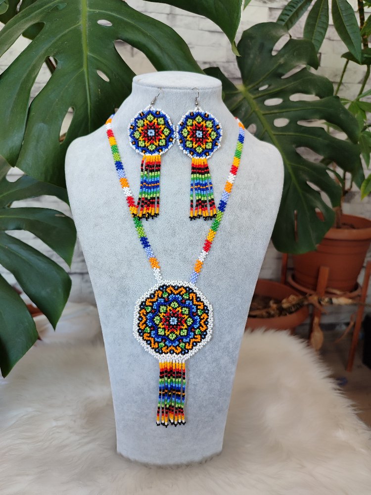 MANDALA KUM BONCUK KOLYE TAKIMI