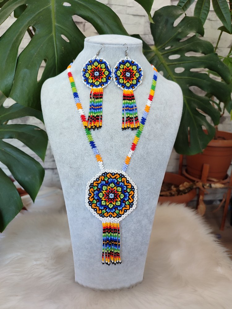 MANDALA KUM BONCUK KOLYE TAKIMI