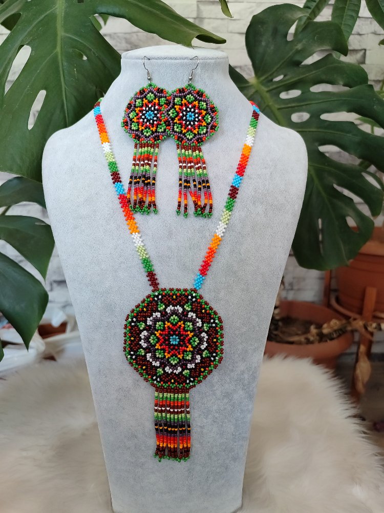MANDALA KUM BONCUK KOLYE TAKIMI