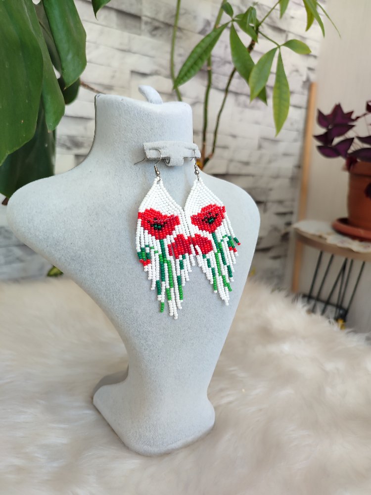 GELİNCİK KUM BONCUK KÜPE