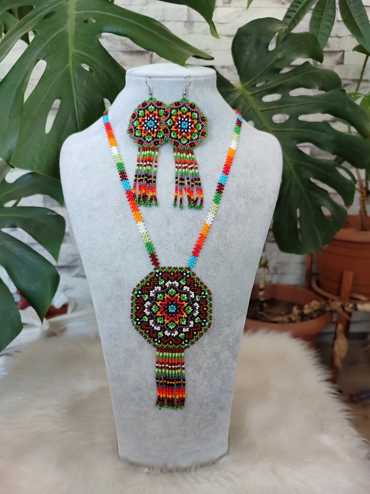 MANDALA KUM BONCUK KOLYE TAKIMI