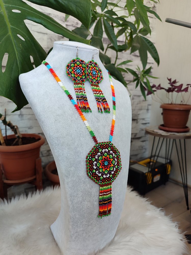 MANDALA KUM BONCUK KOLYE TAKIMI