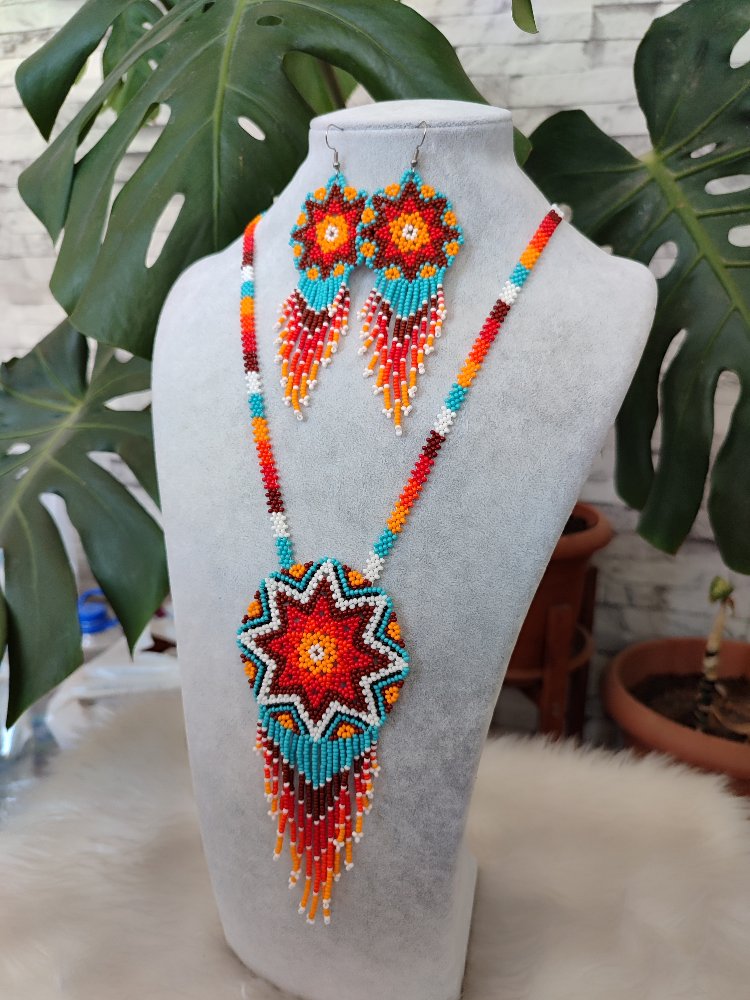 MANDALA KUM BONCUK KOLYE TAKIMI