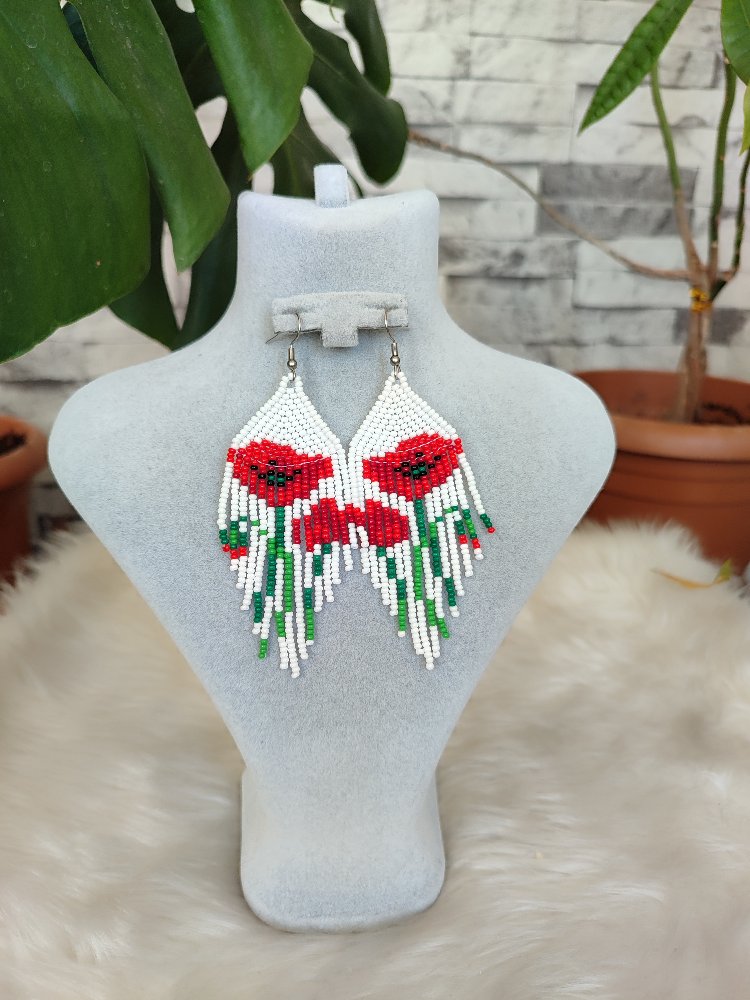 GELİNCİK KUM BONCUK KÜPE