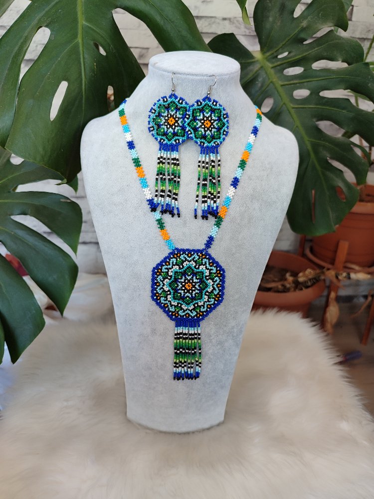 MANDALA KUM BONCUK KOLYE TAKİMİ