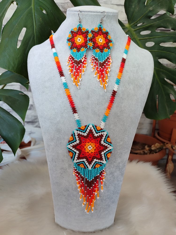 MANDALA KUM BONCUK KOLYE TAKIMI