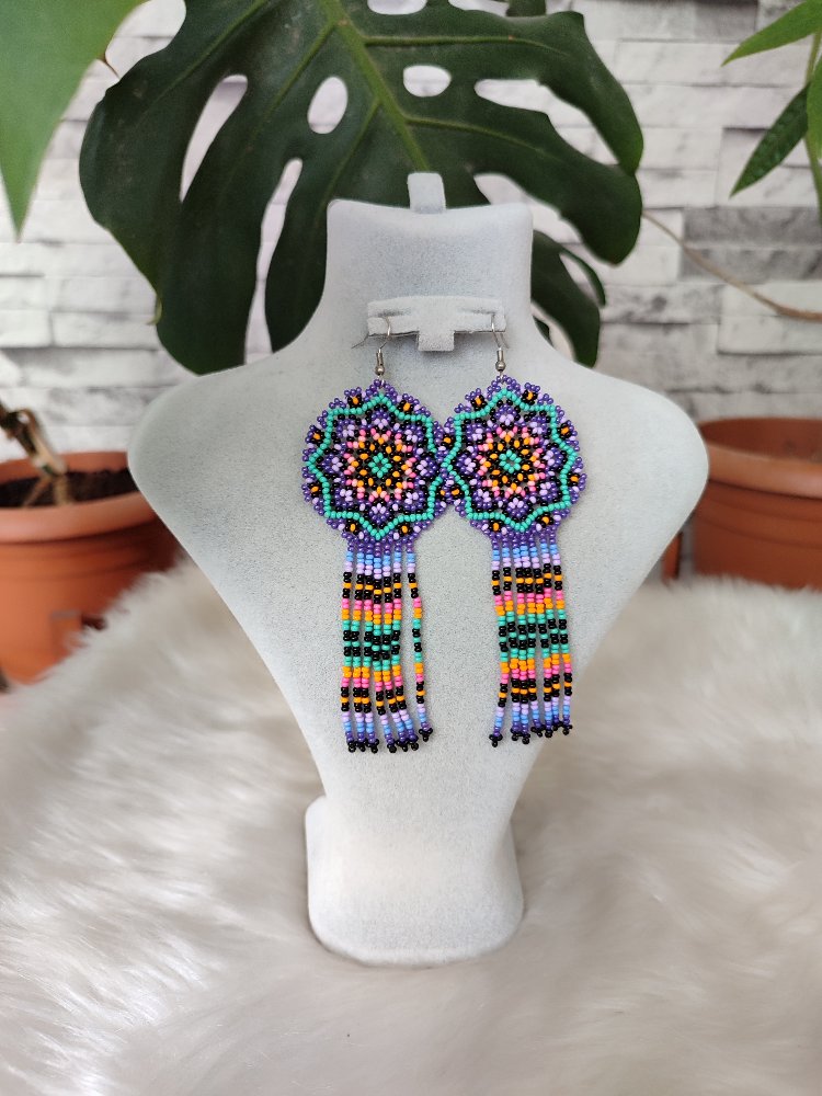 MANDALA KUM BONCUK KÜPE