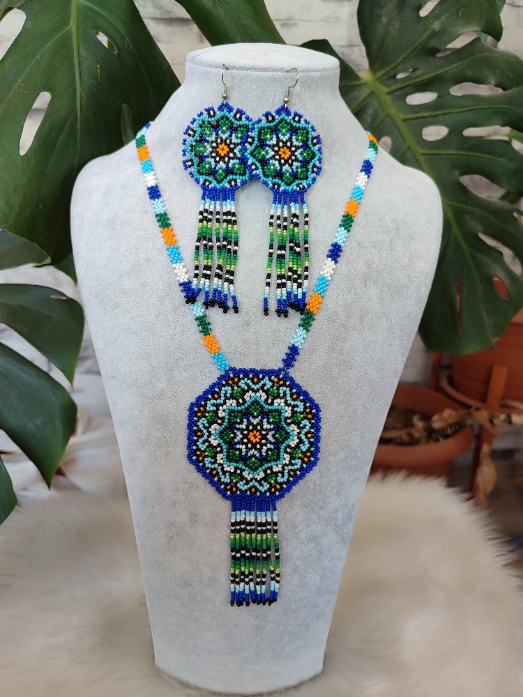MANDALA KUM BONCUK KOLYE TAKİMİ
