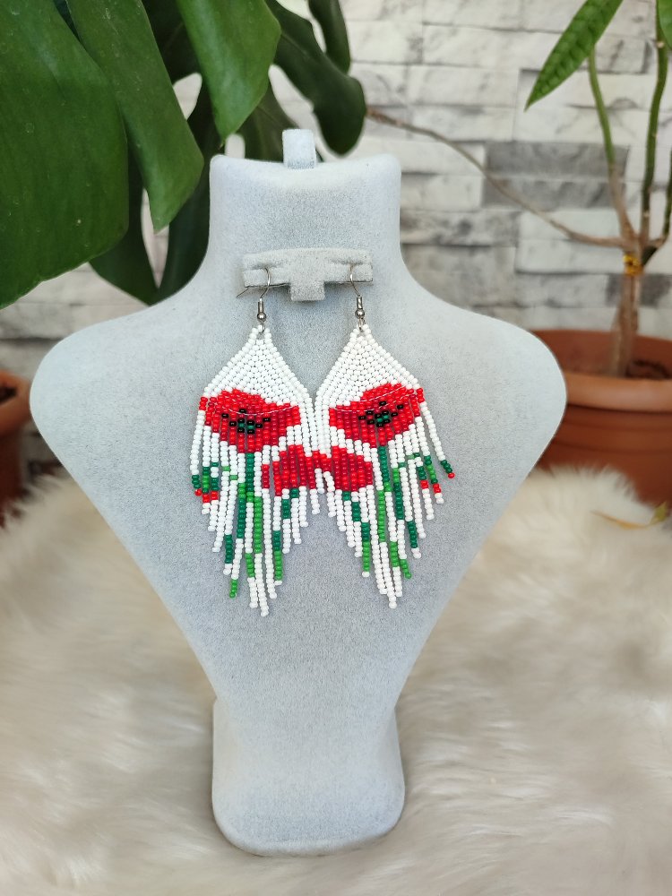 GELİNCİK KUM BONCUK KÜPE