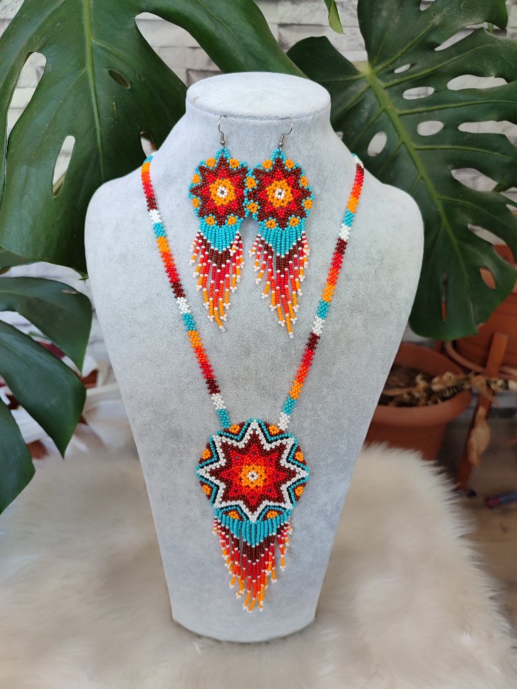 MANDALA KUM BONCUK KOLYE TAKIMI