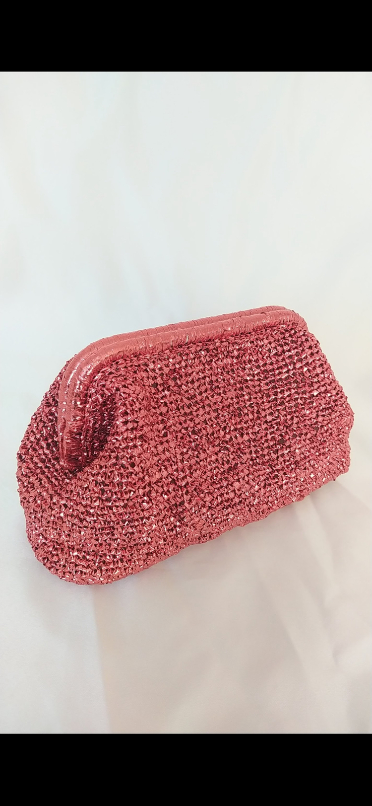 L boy bakır clutch çanta