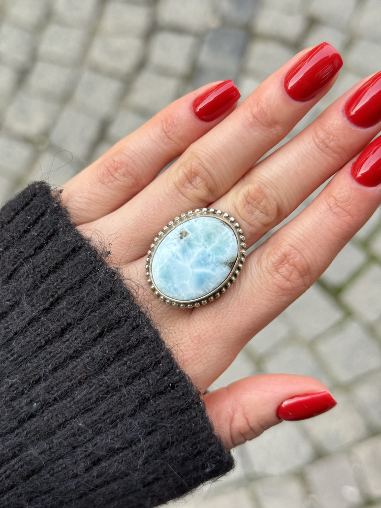 Larimar Taş Yüzük 