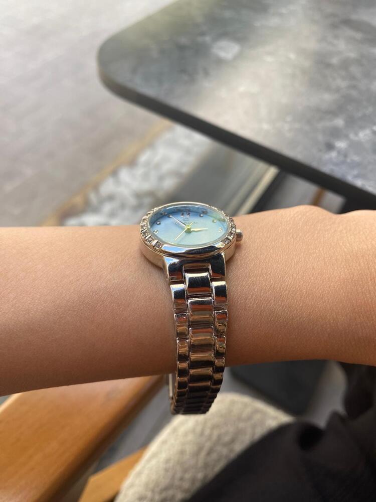 Tarnel Yuvarlak Kasa Saat / (Gümüş) Mavi