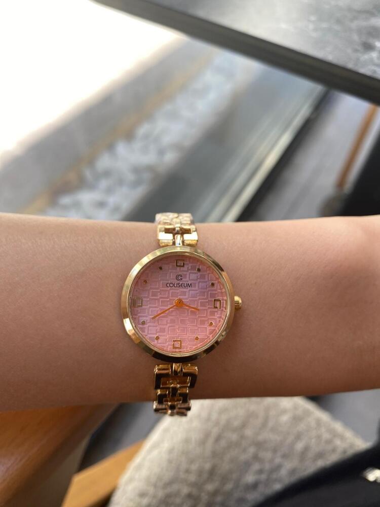 Amora Model Saat Gold / Pembe 
