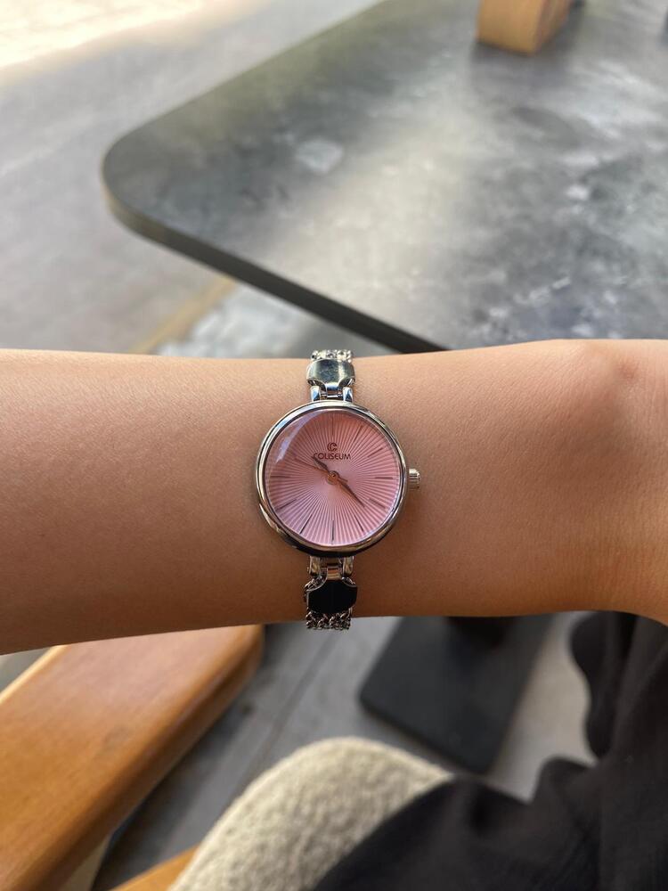 Pearl Minimal Saat / Pembe 
