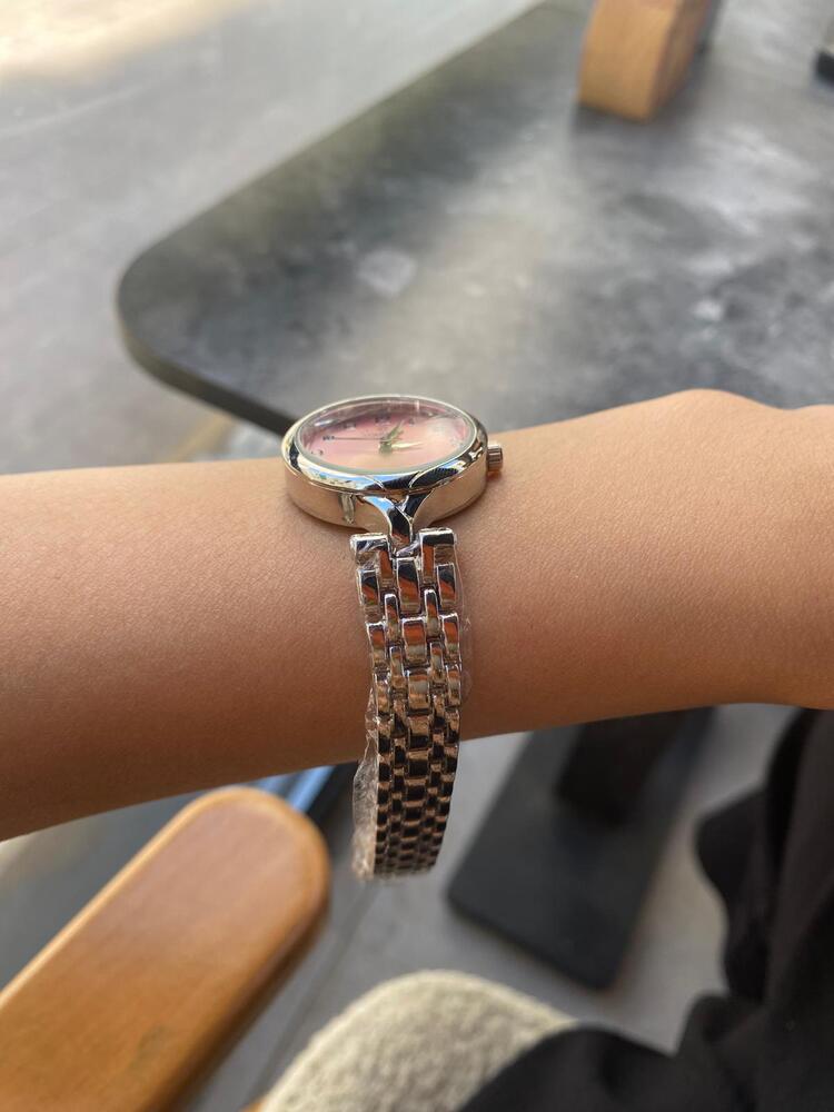 Berry Saat Gümüş / Pembe 
