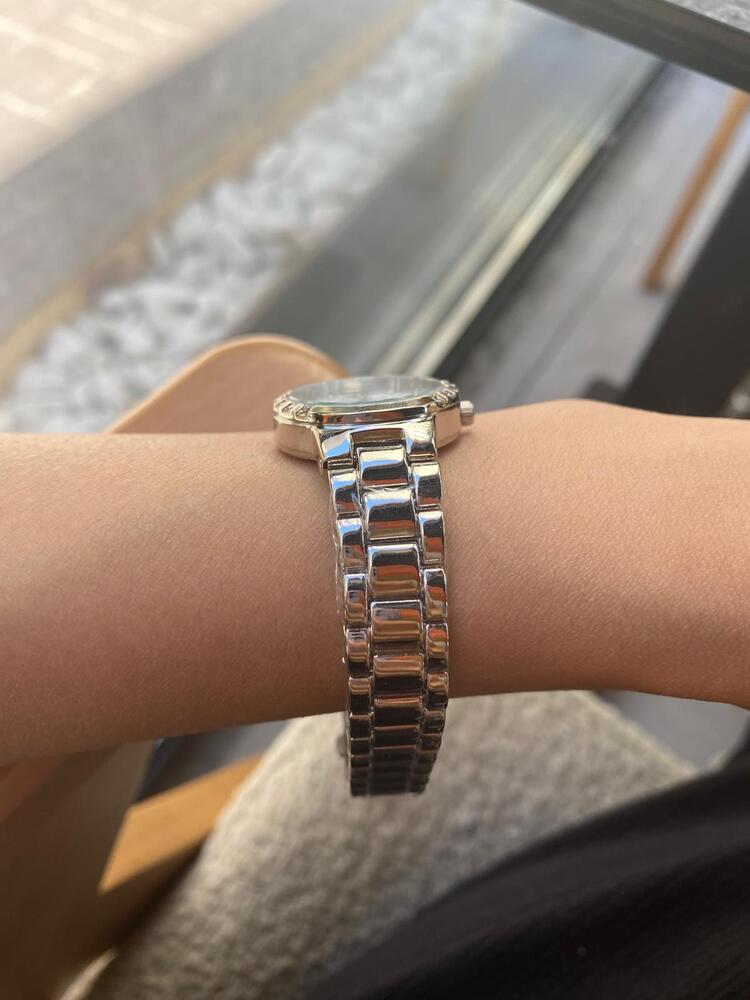Tarnel Yuvarlak Kasa Saat / (Gümüş) Beyaz 
