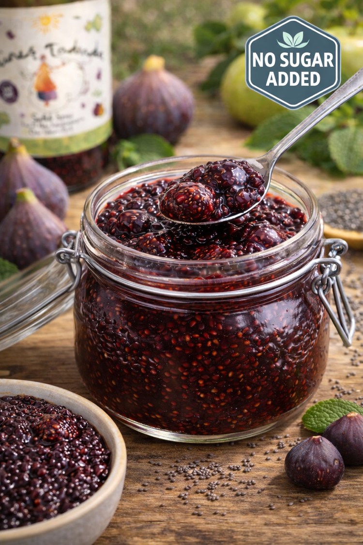 İNCİR & ELMA SUYU KONSANTRESİ & CHIA TOHUMU REÇELİ