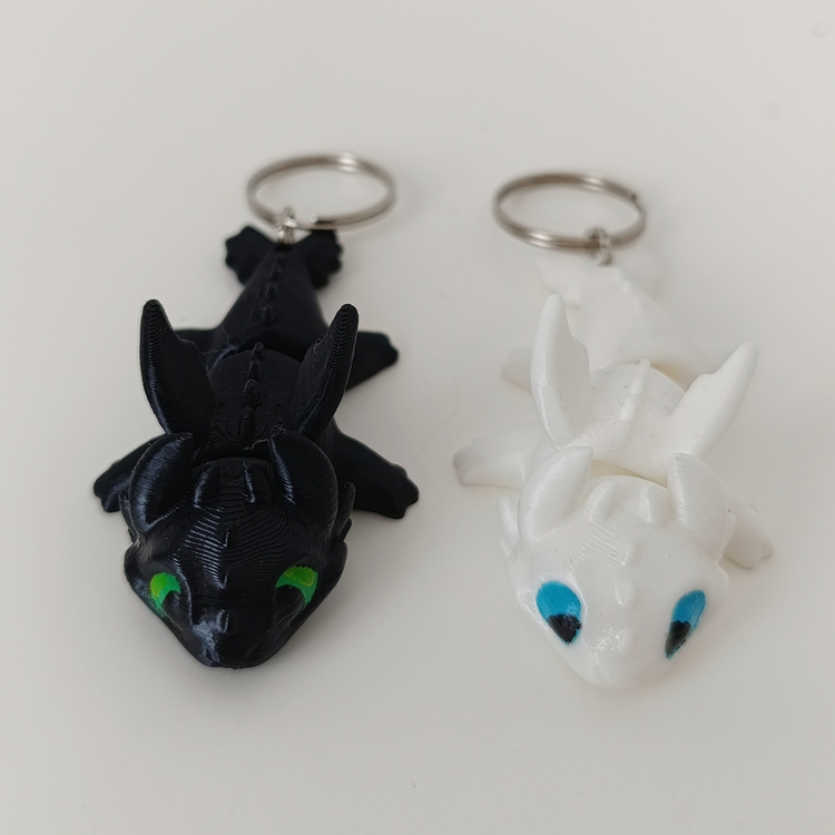 Toothless Hareketli Anahtarlık – 3D Baskı
