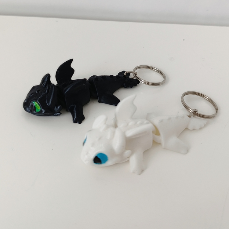 Toothless Hareketli Anahtarlık – 3D Baskı