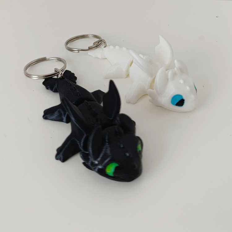 Toothless Hareketli Anahtarlık – 3D Baskı