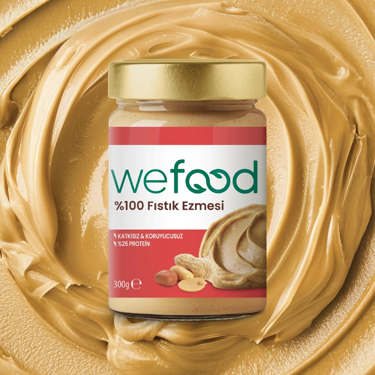 Wefood Şekersiz Fıstık Ezmesi 300 gr