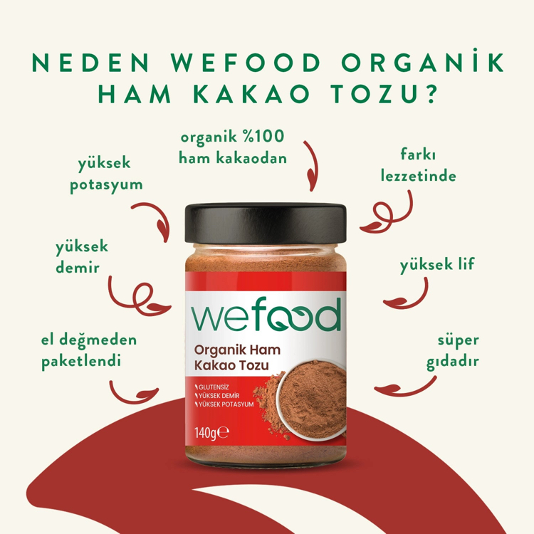 Wefood Org. Ham Kakao 140 gr