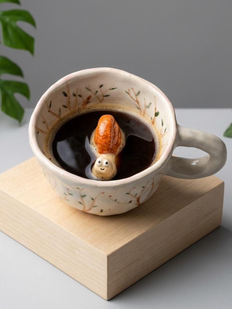 Happy Morning Kulplu Kahve Kupası 