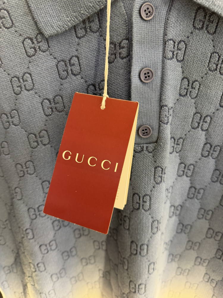 Gucci GG-pattern gradient polo