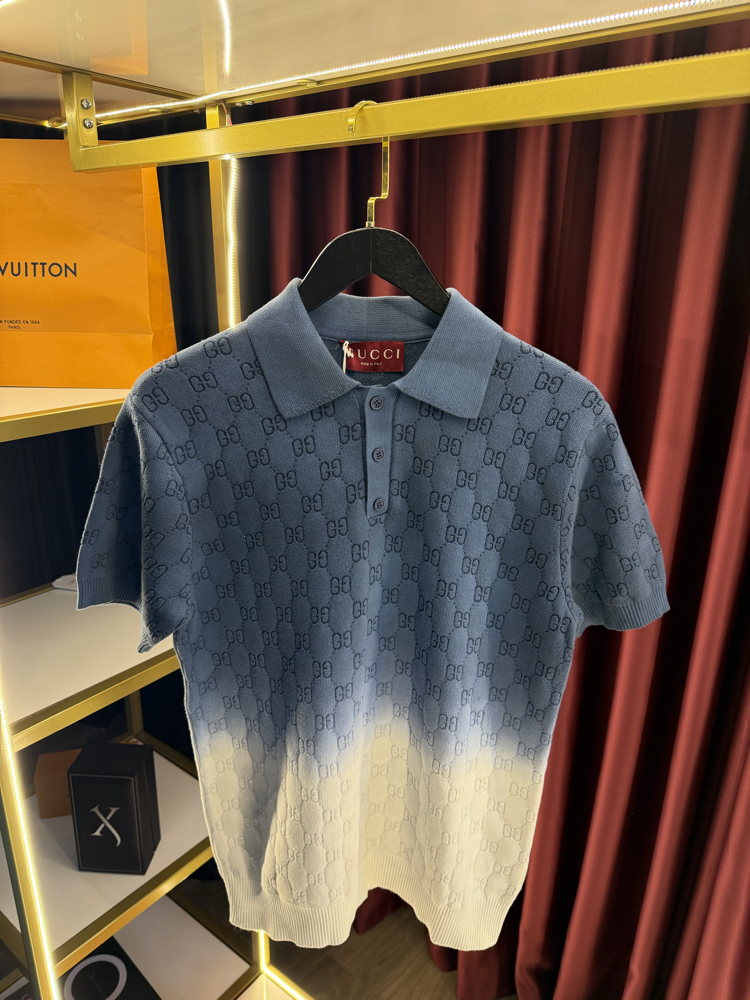 Gucci GG-pattern gradient polo