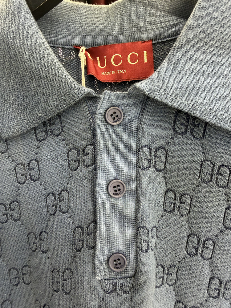Gucci GG-pattern gradient polo