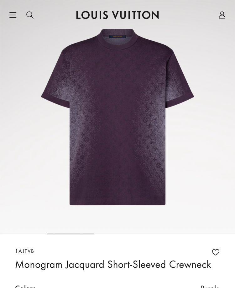 Louis Vuıtton Monogram Jacquard Short-Sleeved 
