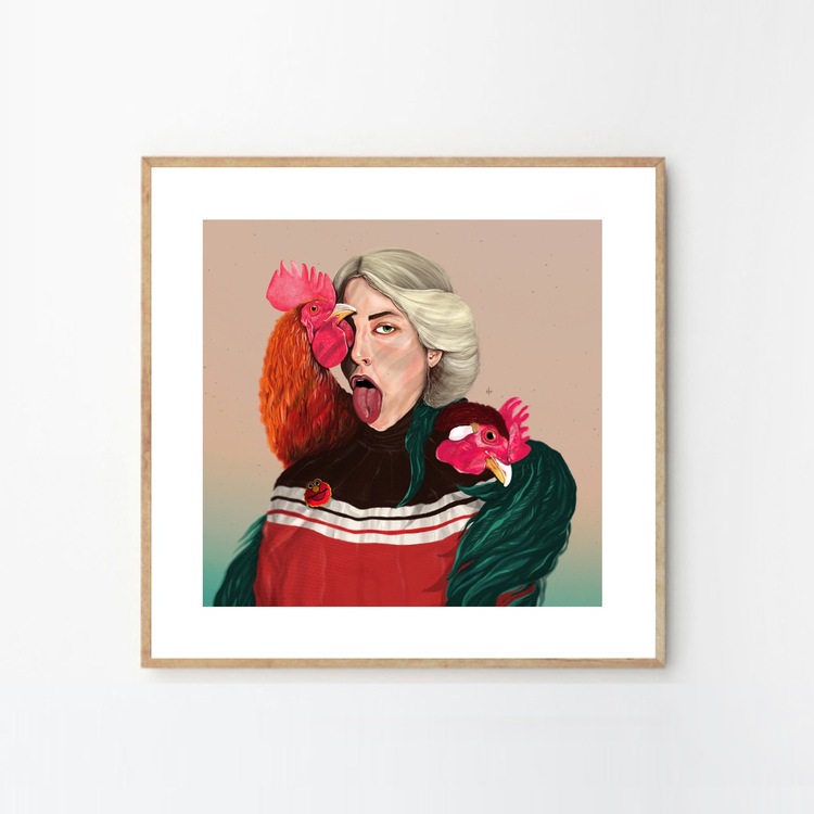 Surprised (50x50cm Poster)