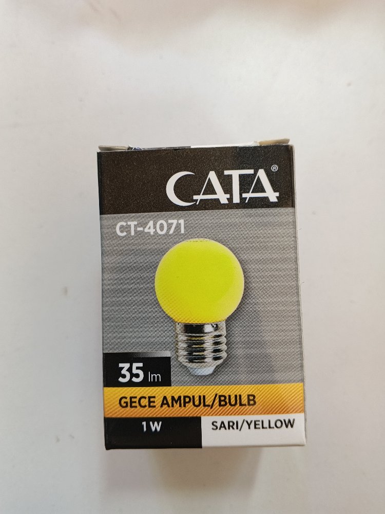 sarı gece lambası 