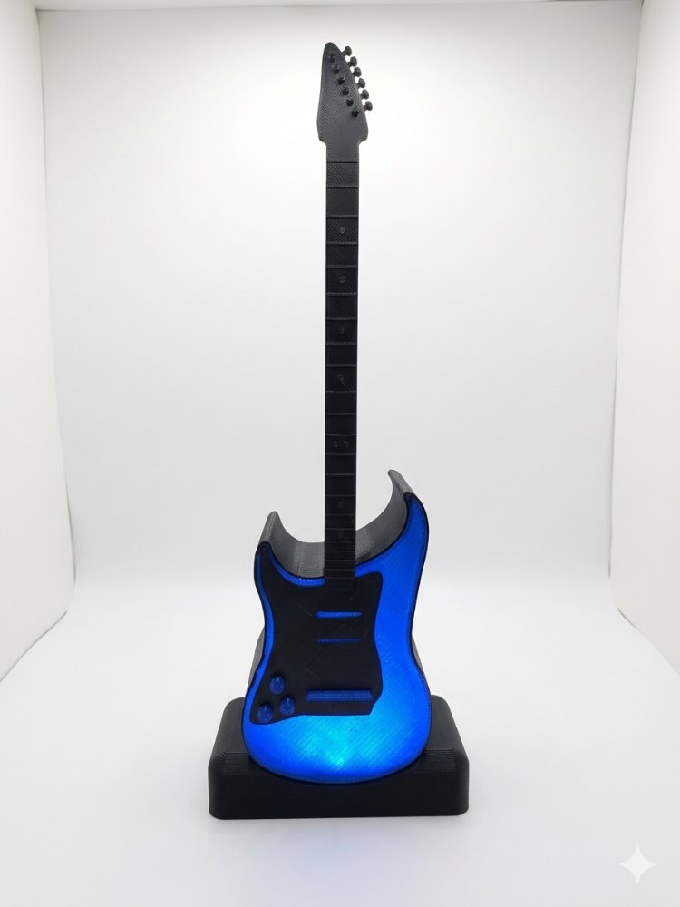 black gitar masa lambası 