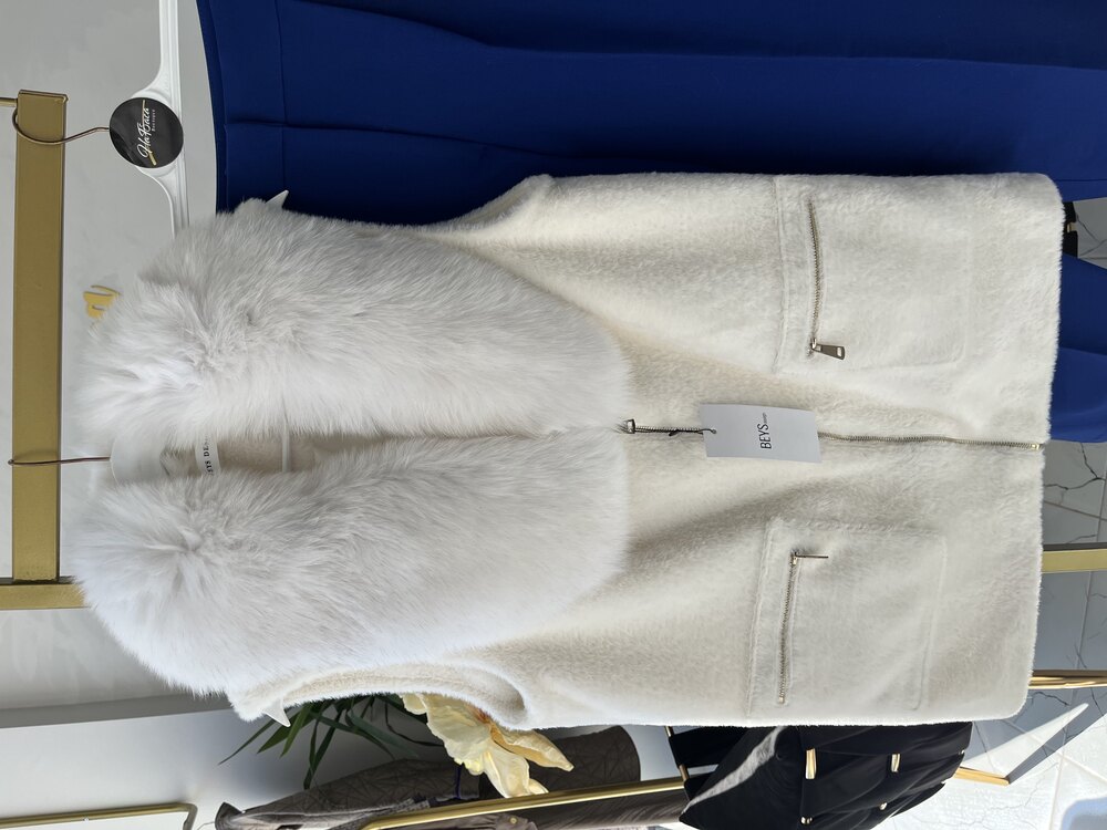 Angora kürk yelek