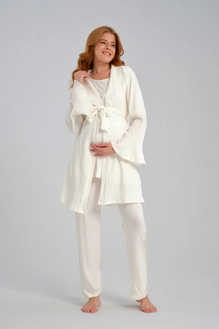 Jakar Sabahlıklı Lohusa Pijama Takımı