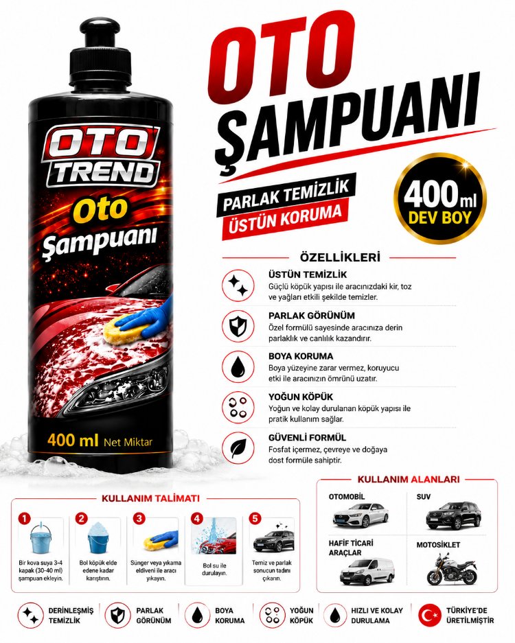 oto şampuanı